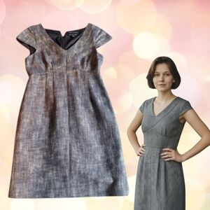 2 For $20 - Banana Republic Chic Grey Tweed A-Line Dress Size 6